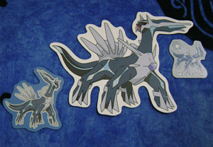 Dialga Storybook Magnet, Magnechip, and small magnet