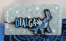 Dialga Pokemon Center Rubber Name Keychain