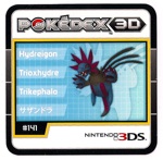 Pokemon Hydreigon Pokedex 3D Card