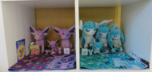 Glaceon and Espeon Pokemon Toys
