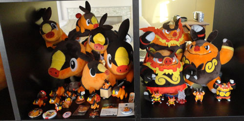 Pokemon Toys of Tepig, Pignite, and Emboar
