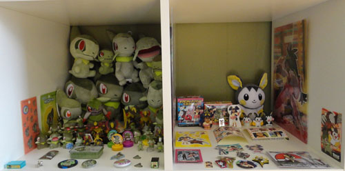 Pokemon Toys of Axew, Fraxure, Haxorus, and Emolga