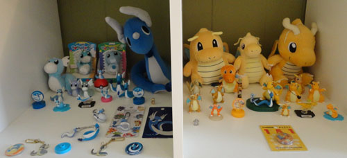Pokemon Toys of Dratini, Dragonair, and Dragonite