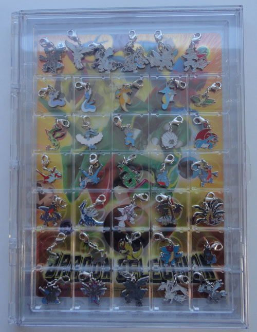 Pokemon Center Dragon Type Metal Charms in case