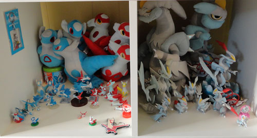 Pokemon Toys of Latias, Latios, and White Kyurem