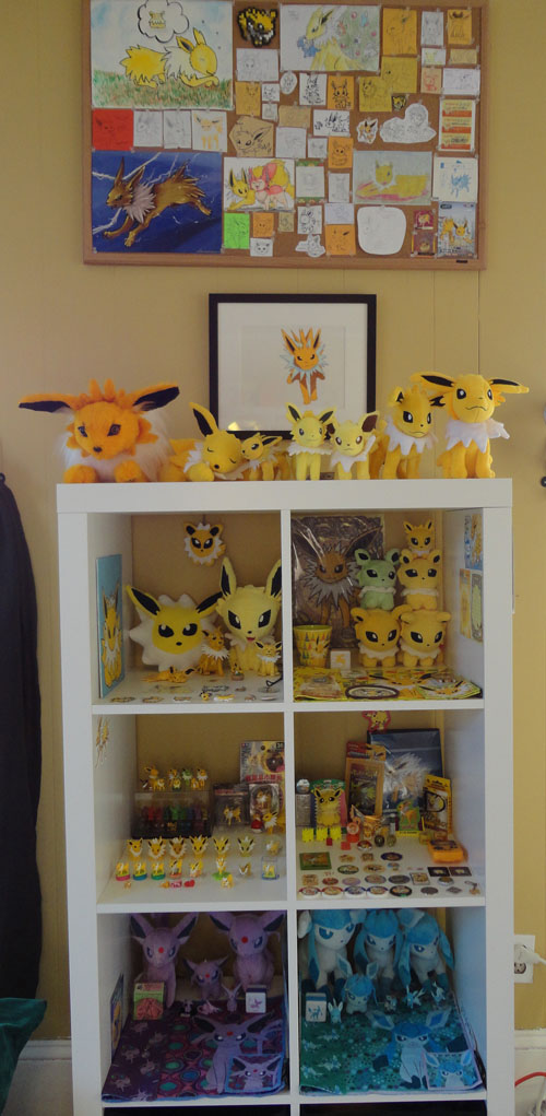 Pokemon Toys of Jolteon, Espeon, and Glaceon