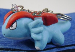 Pokemon Salamence Clay Keychain