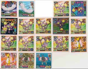 Pokemon Retsuden Seal Amada Stickers