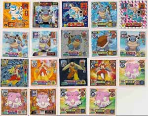 Pokemon Retsuden Seal Amada Stickers