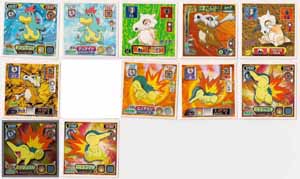 Pokemon Retsuden Seal Amada Stickers