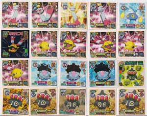 Pokemon Retsuden Seal Amada Stickers