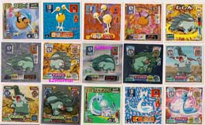 Pokemon Retsuden Seal Amada Stickers