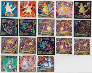 Pokemon Retsuden Seal Amada Stickers