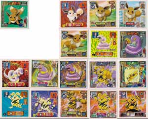 Pokemon Retsuden Seal Amada Stickers