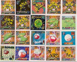 Pokemon Retsuden Seal Amada Stickers