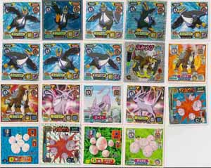 Pokemon Retsuden Seal Amada Stickers