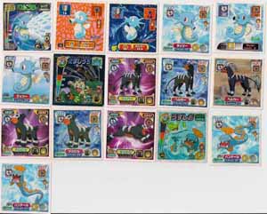 Pokemon Retsuden Seal Amada Stickers