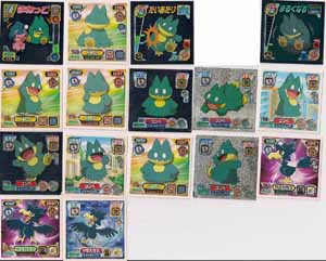 Pokemon Retsuden Seal Amada Stickers