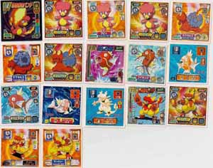 Pokemon Retsuden Seal Amada Stickers