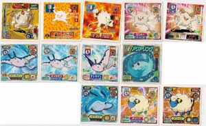 Pokemon Retsuden Seal Amada Stickers