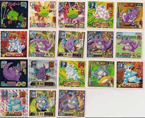 Pokemon Retsuden Seal Amada Stickers