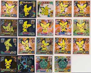 Pokemon Retsuden Seal Amada Stickers