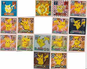 Pokemon Retsuden Seal Amada Stickers