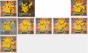 Pokemon Retsuden Seal Amada Stickers