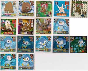 Pokemon Retsuden Seal Amada Stickers