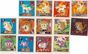 Pokemon Retsuden Seal Amada Stickers