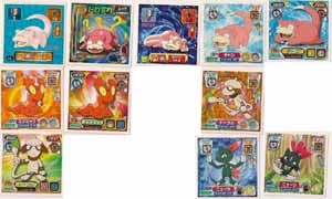 Pokemon Retsuden Seal Amada Stickers