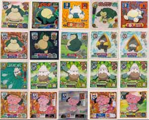 Pokemon Retsuden Seal Amada Stickers