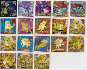 Pokemon Retsuden Seal Amada Stickers