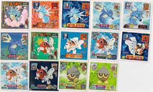 Pokemon Retsuden Seal Amada Stickers