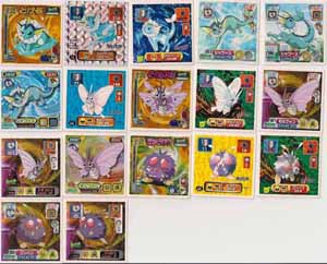 Pokemon Retsuden Seal Amada Stickers