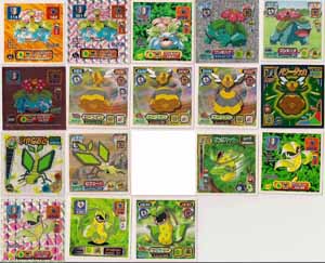 Pokemon Retsuden Seal Amada Stickers