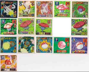 Pokemon Retsuden Seal Amada Stickers